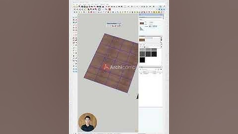 Xoay và random texture - Học Sketchup tại Archicamp