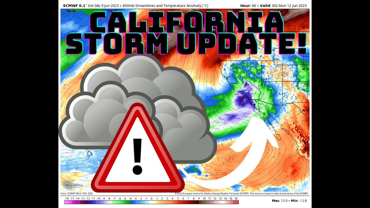 California new storm on the way! - YouTube