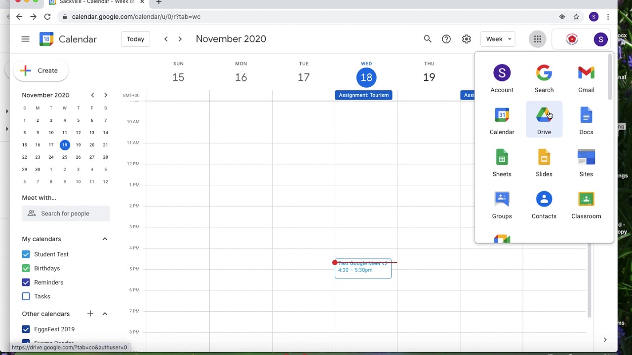 Using Google Calendar for Students