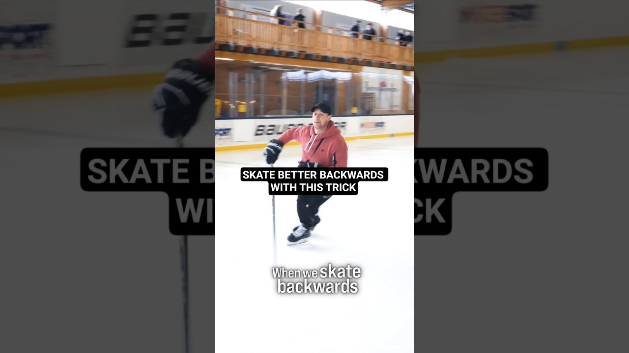 SKATE BETTER BACKWARDS WITH THIS TRICK #hockeycoaching #hockeytraining