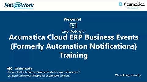Acuamtica Business Events Training: Set-up Automated Emails, Text Notifications and More