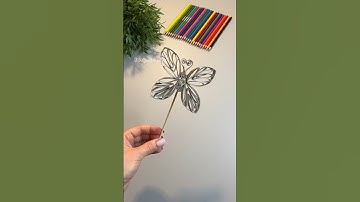 How to make a butterfly from toilet rolls #crafting #diy #diycrafts #easycraft #craftideas #craft