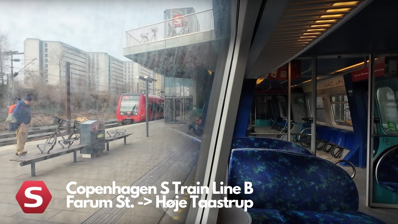 Copenhagen S Train Line B Full Journey (Farum St. - Høje Taastrup)