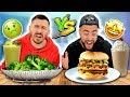 HEALTHY VS. JUNK FOOD CHALLENGE !! 🍔🥦 (ft. ITSYEBOI)