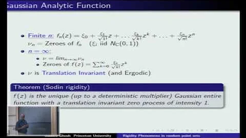 Rigidity phenomena in random point sets and applications - Subhroshekhar Ghosh