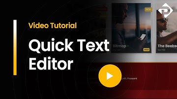 WordPress Tutorial - Quick Text Editor 🧾