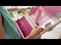 Weaving on an Ashford Knitters loom in Thailand. Fran Caselli