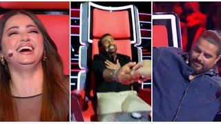 The judging panel fled live on air… after a contestant set The Voice ablaze with a buffalo going ...