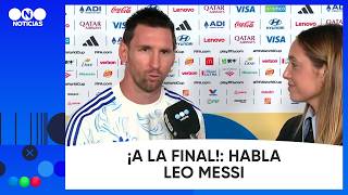 ARGENTINA a la FINAL: LEO MESSI, mano a mano con Telefe