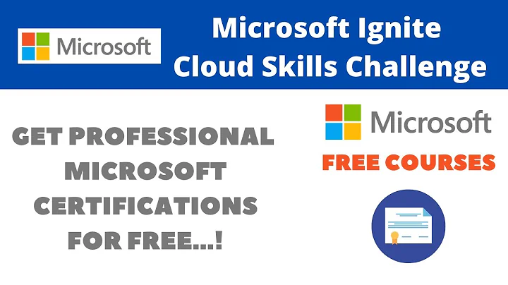 Microsoft Free Courses | Microsoft Ignite Cloud Skills Challenge | FREE Microsoft Certifications