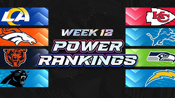 NFL Week 12 Power Rankings