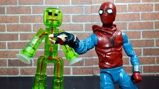 Spiderman And Stikbots - Stop Motion