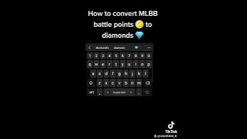 How to convert BP into Diamonds