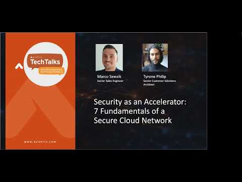 TechTalk (GERMAN) | Security as an Accelerator: 7 Fundamentals of a Secure Cloud Network