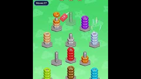 Nut Sort Puzzle Level 381 - 390 Walkthrough