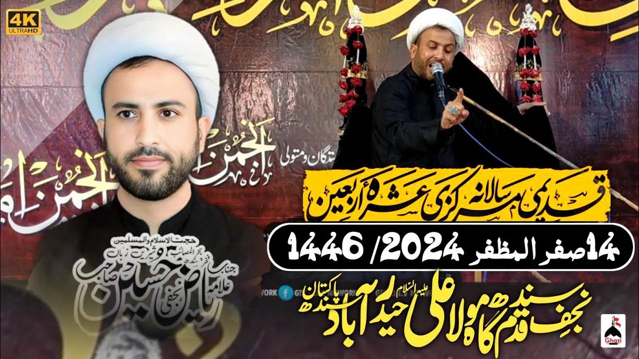 Majlis e Aza | Allama Riaz Hussain Najfi | 14 Safar 1446/2024 @ Qadam ...
