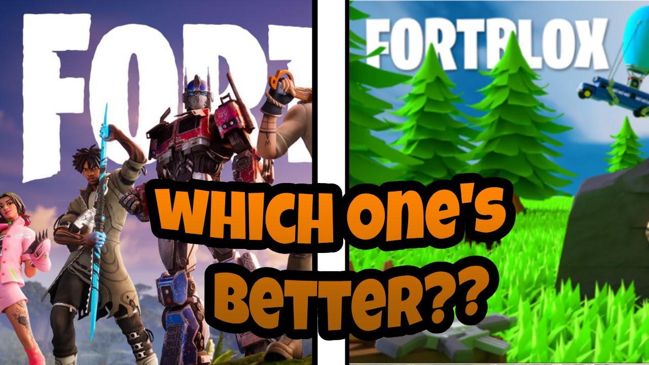 IS ROBLOX FORTNITE BETTER THAN REG FORTNITE YouTube 