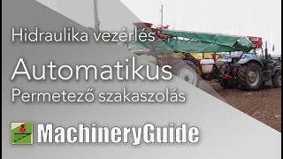MachineryGuide BSC Flow és BHC hidraulika vezérlő felszerelése GAMBETTI vontatott permetezőgépre