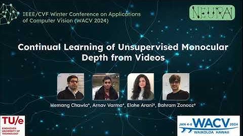 [WACV 2024] Continual Learning of Unsupervised Monocular Depth from Videos