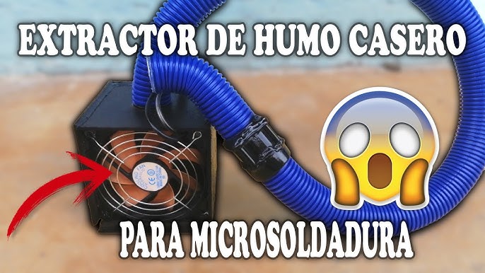 BAOSHISHAN Extractor de humos Ventilador absorbente de humo para trabajos  de soldadura de bricolaje, reparación de teléfonos, soldadura eléctrica de