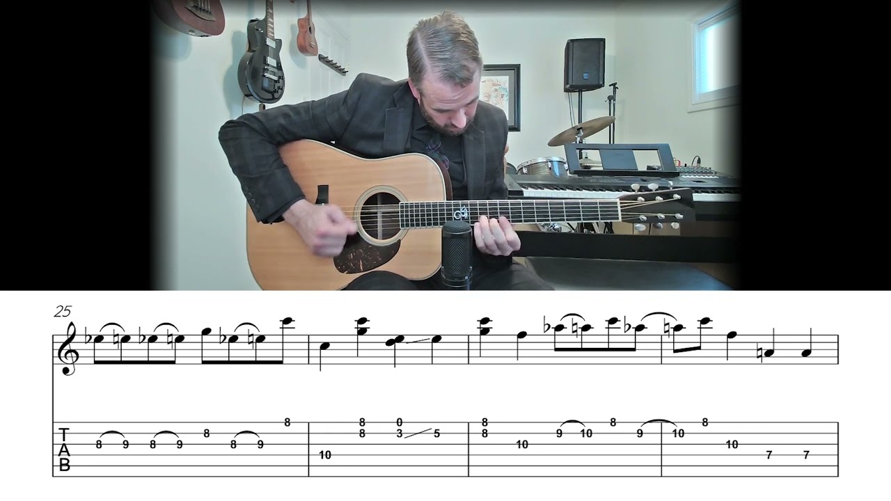 Red River Valley - Bluegrass Carter Style Guitar Lesson (Sheet Music + TAB)