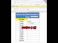 INT formula Excel short Trick 17 second video #excel #shorts