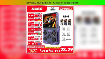 Open Source R36S Retro Handheld Video Game Console Linux System 3.5 Inch IPS Screen Portable Pocket