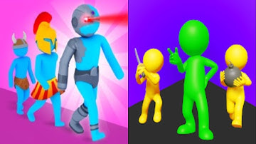 CROWD EVOLUTION vs THEY ARE COMING - Max Level / All Levels Gameplay ( android / ios )