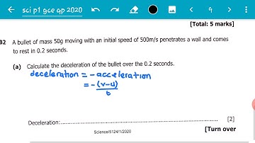 2020 gce science paper 1 section B video 1