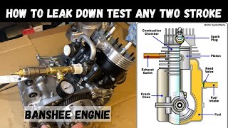 How to leak down test any two stroke (banshee engine used in vid)