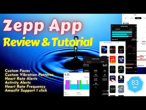 Amazfit Zepp App Tutorial and Review | Custom Faces | Vibration Patterns | Detailed WalkThrough