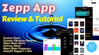 Amazfit Zepp App Tutorial and Review | Custom Faces | Vibration Patterns | Detailed WalkThrough screenshot 5