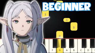 Haru sunny  Frieren  Beginner Piano Tutorial  Easy Piano