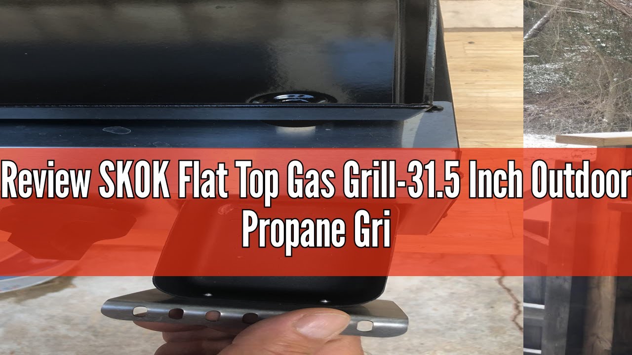 Review SKOK Flat Top Gas Grill-31.5 Inch Outdoor Propane Griddle, Portabl Gas Griddle -45000 BTU Pro