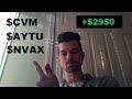 Analyzing trades on $CVM $AYTU