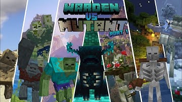 Minecraft Warden VS Mutant Creature Part 1