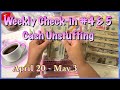 Weekly Expense Check # 4 &amp; 5 | Cash Unstuffing | Paying My Credit Card! April 2023| #cashstuffing