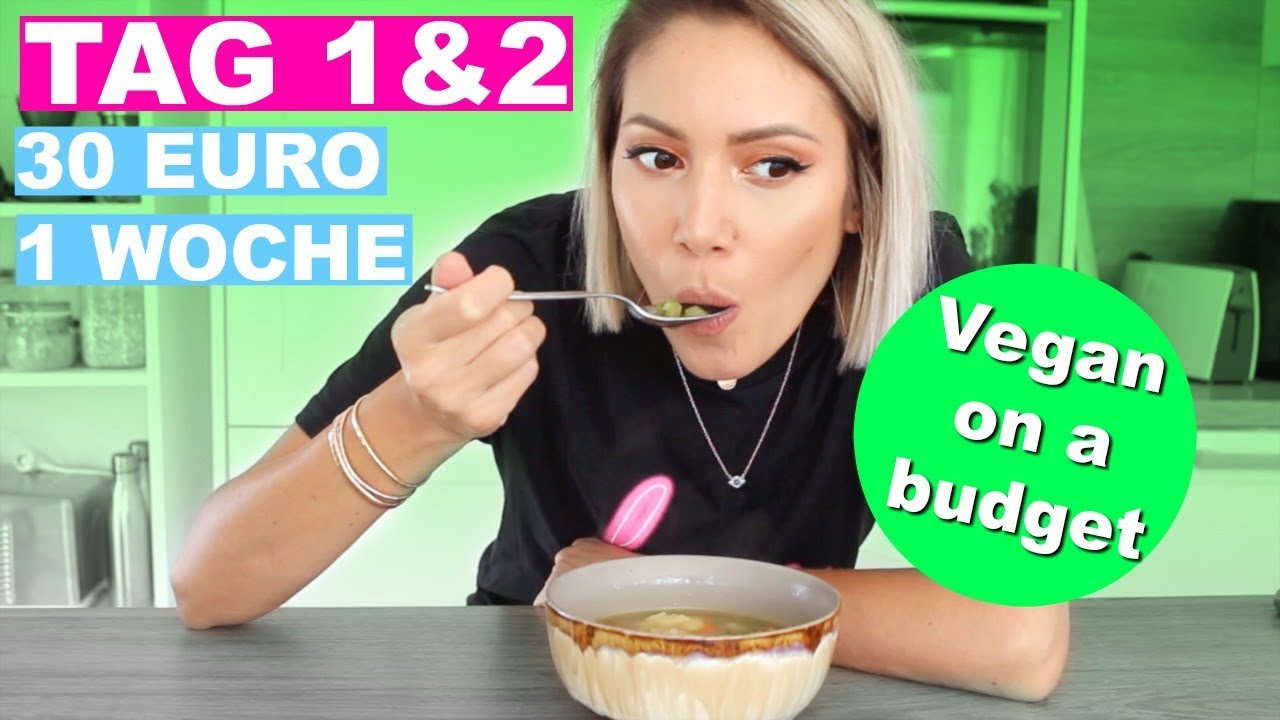 Tag 1&2 - 30€/Woche VEGAN CHALLENGE - Rezepte #yummypilgrim