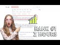 I Got Ranked #1 on Google in 3 Minutes - Secret Traffic Hack! CPA website marketing