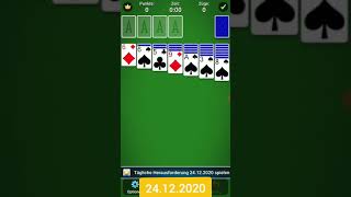 (Mobilityware) Solitaire Daily Challenge 24.12.2020