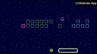 Neon Brick Breaker Gameplay & Walkthrough | Free at 123Games.App screenshot 3