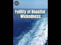 Futility of Boastful Wickedness (from Psalm 52) even if wicked are elected on lies, God will repay