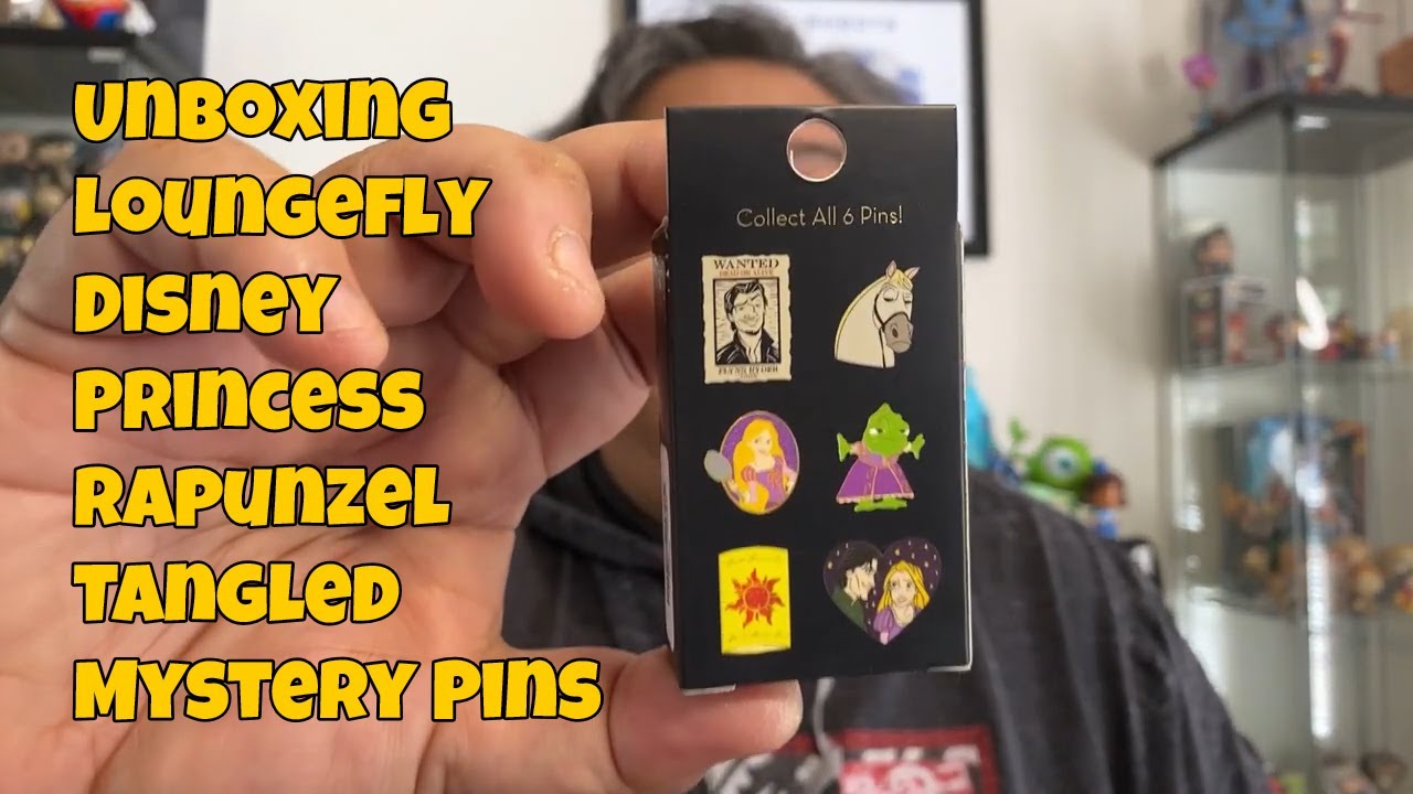 Unboxing LOUNGEFLY DISNEY PRINCESS RAPUNZEL TANGLED Mystery Pins