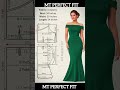 🔥How to Cut Off Shoulder Gown Pattern Easily #shorts #shortsfeed #youtubeshorts