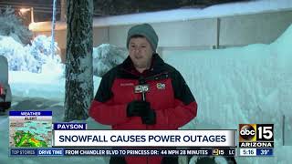 Payson roads closed as snow forces vehicles to stay put