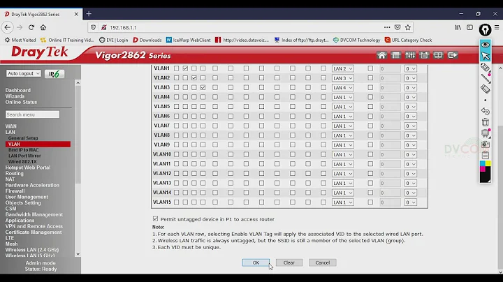 DrayTek Port Based VLANs Tutorial