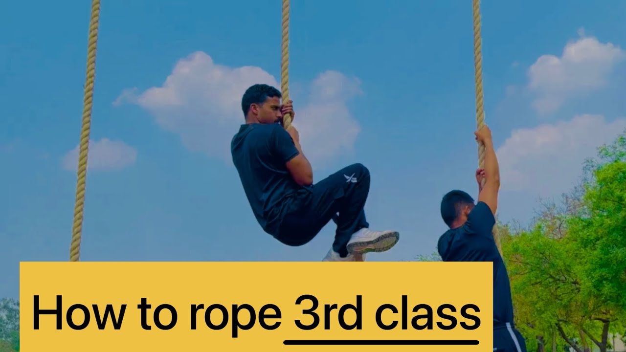 Triple Freshmen Rope How to rope 3rd class #ropeclimbing #youtube - YouTube