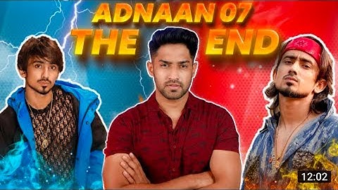 ADNAAN 07 REAL ROAST !! THE END!(YOUTUBE VS TIKTOK 2.0)