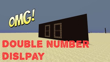 Minecraft 7 segment number display. It can show the numbers 0-99