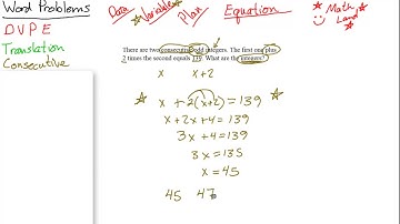 Math 101 2.4 Word Problems